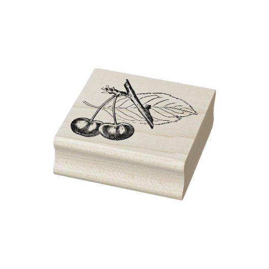 Briefmarke Vintag Cherry Gummistempel (Stempel)