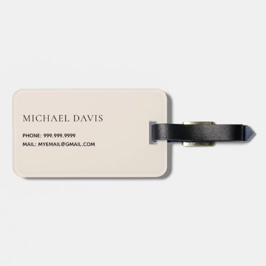 Briefmarke Vintag Gepäckanhänger (Rückseite horizontal)