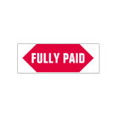 Briefmarke "VOLLSTÄNDIG BEZAHLT" Permastempel (Design)
