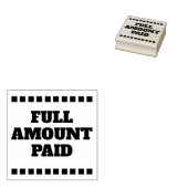 Briefmarke "VOLLSTÄNDIG BEZAHLTER BETRAG" Gummistempel (Stempel)