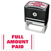 Briefmarke "VOLLSTÄNDIG BEZAHLTER BETRAG" Permastempel (Beispiel)