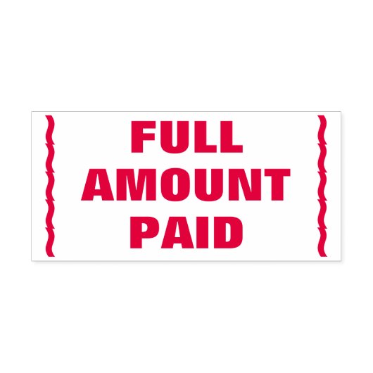 Briefmarke "VOLLSTÄNDIG BEZAHLTER BETRAG" Permastempel (Design)