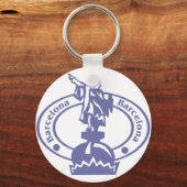 Briefmarke von Barcelona Schlüsselanhänger (Vorderseite)