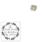 Briefmarke von Blumenblättern Gummistempel (Stempel)