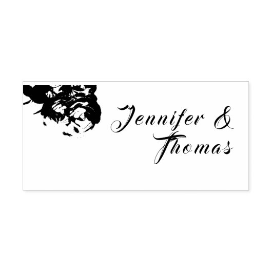 Briefmarke von Blumenkautschuk Permastempel (Design)