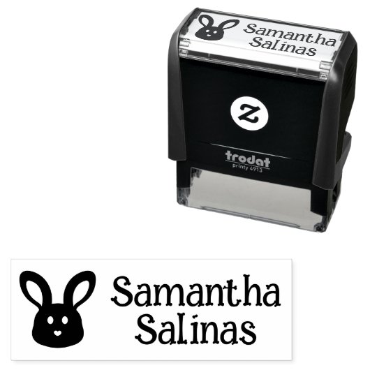 Briefmarke von Bunny Name Permastempel (Beispiel)