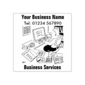 Briefmarke von Business Services Gummistempel (Prägung)