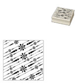 Briefmarke von Designerschneeflocken Gummistempel (Stempel)