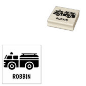 Briefmarke von Feuerwehrfahrzeugen Gummistempel (Stempel)