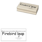 Briefmarke von Firebird Leap Rubber Gummistempel (Stempel)
