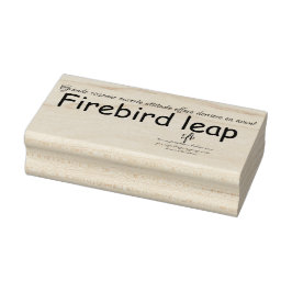 Briefmarke von Firebird Leap Rubber Gummistempel