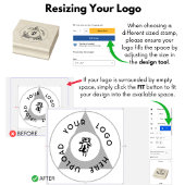 Briefmarke von Firmenlogo Gummistempel