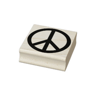 Briefmarke von Friedenszeichen Gummistempel