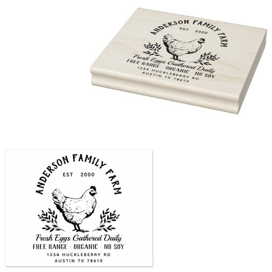 Briefmarke von Frischeiern, gezüchtet Gummistempel (Stempel)