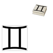 Briefmarke von Gemini-Symbolen Gummistempel (Stempel)