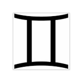 Briefmarke von Gemini-Symbolen Gummistempel (Prägung)