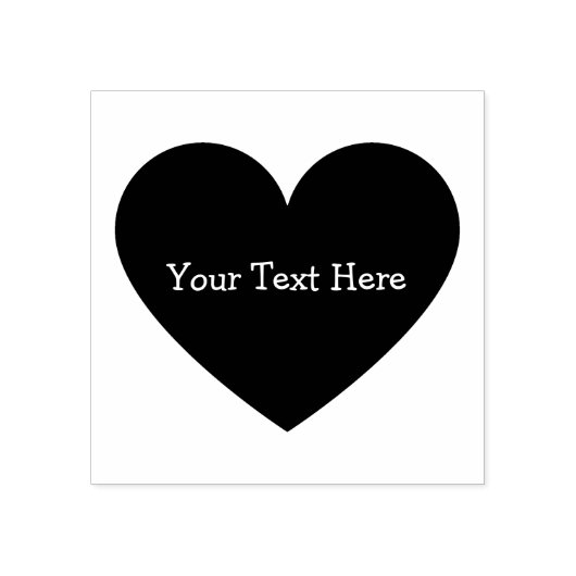 Briefmarke von Gummi mit individueller Heart Gummistempel (Prägung)