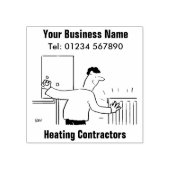 Briefmarke von Heizungstechniken und Klempnern Gummistempel (Prägung)