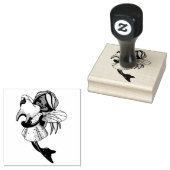 Briefmarke von Holzkunst/Zahnseide Gummistempel (Stempel)