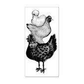 Briefmarke von Hühnern Gummistempel (Prägung)