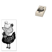 Briefmarke von Hühnern Gummistempel (Stempel)