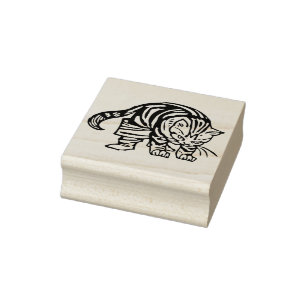 Briefmarke von Katze-n-Stiefeln Gummistempel