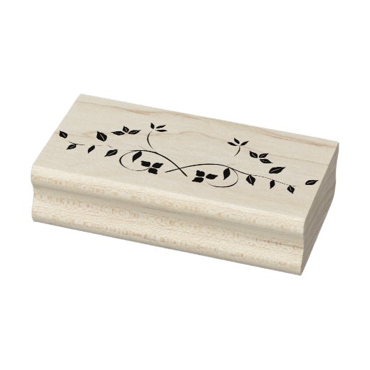 Briefmarke von Leafy Divider Rubber Art Gummistempel (Stempel)