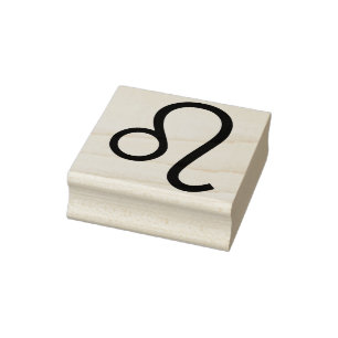 Briefmarke von Leo-Symbolen Gummistempel