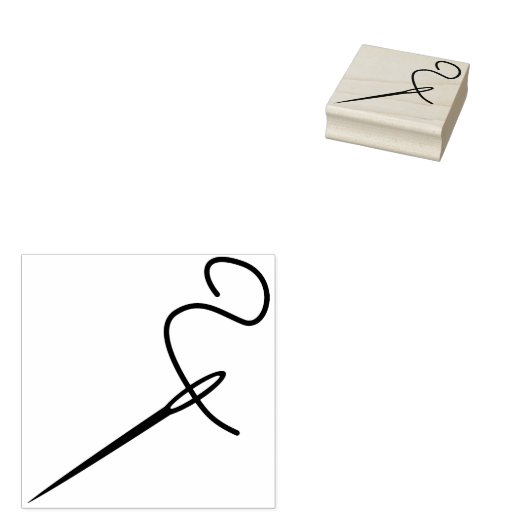 Briefmarke von Nadel und Gewinde Gummistempel (Stempel)