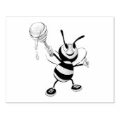 Briefmarke von Orangen- und Schwarzhonigbienenkaut Gummistempel (Prägung)