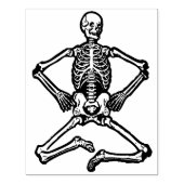 Briefmarke von Skelettbildern Gummistempel (Prägung)