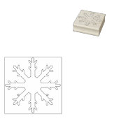Briefmarke von Snowflake-Illustrationsmustern Gummistempel (Stempel)