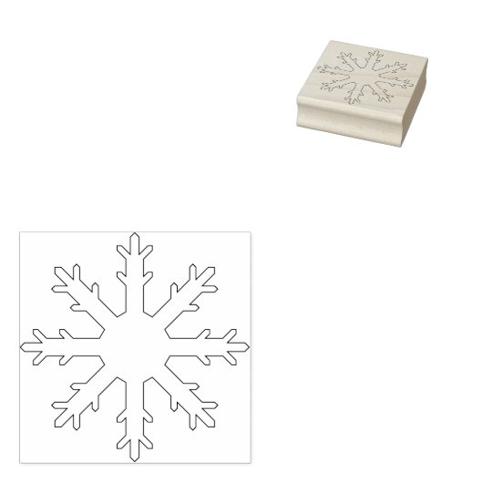 Briefmarke von Snowflake-Illustrationsmustern Gummistempel (Stempel)