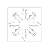 Briefmarke von Snowflake-Illustrationsmustern Gummistempel (Prägung)