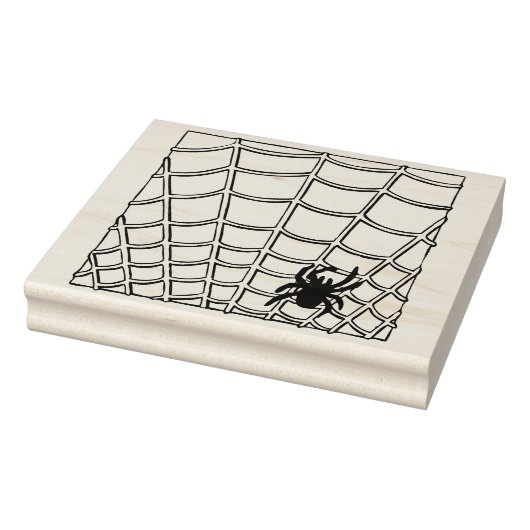 Briefmarke von Spider- und Web-Illustrationskunst Gummistempel (Stempel)