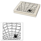 Briefmarke von Spider- und Web-Illustrationskunst Gummistempel (Stempel)