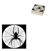 Briefmarke von Spider- und Web-Silhouette Gummistempel (Stempel)