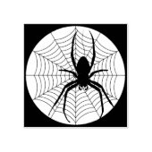 Briefmarke von Spider- und Web-Silhouette Gummistempel (Prägung)
