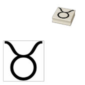 Briefmarke von Taurus-Symbolen Gummistempel (Stempel)