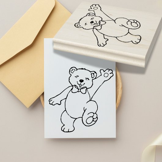 Briefmarke von Teddy Bear Gummistempel