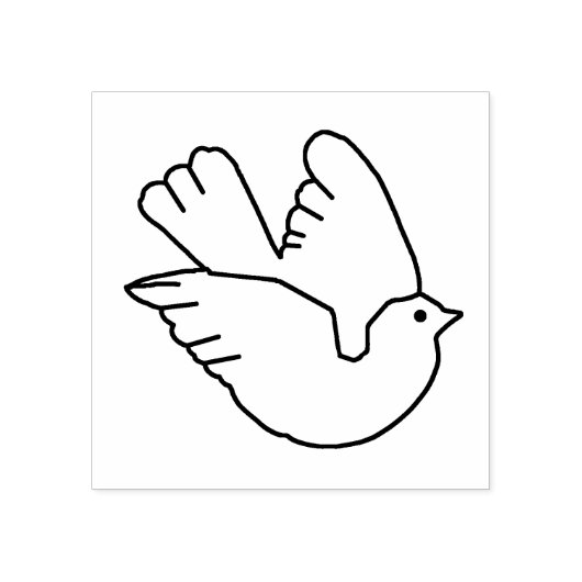 Briefmarke von Vogelarten Gummistempel (Prägung)