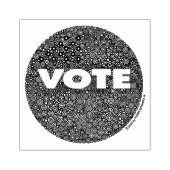 BRIEFMARKE VOTE Gummi Gummistempel (Prägung)