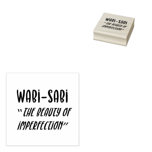 Briefmarke "Wabi-Sabi" Gummistempel (Stempel)