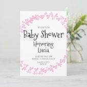 Briefmarke Wasserfarbe Kinderdusche Einladung (Stehend Vorderseite)