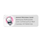 Briefmarke Wedding Westie (Vorne)