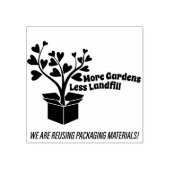 Briefmarke Wiederverwenden von Verpackungen mit Ba Gummistempel (Prägung)