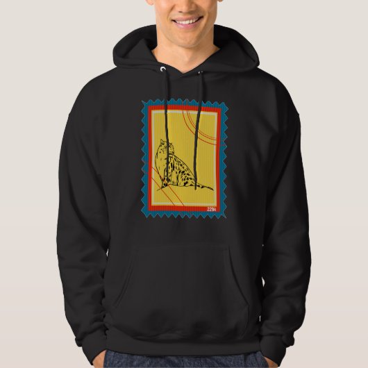 Briefmarke Wildtier Leopard Hoodie (Vorderseite)