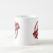 Briefmarke zugelassenes Rot Kaffeetasse (Mittel)