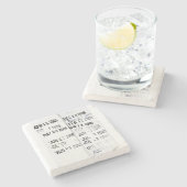 Briefmarke zum Bibliotheksdatum Untersetzer steine (Seitenansicht)