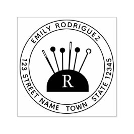 Briefmarke zum Nähen von selbstklebendem Kautschuk Permastempel